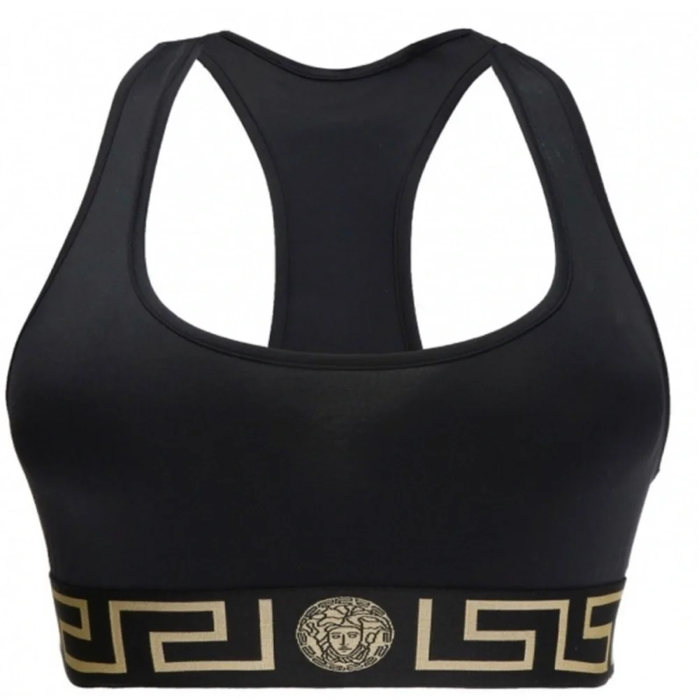 Womens Versace Greca Border sports bra size large - Picture 1 of 8